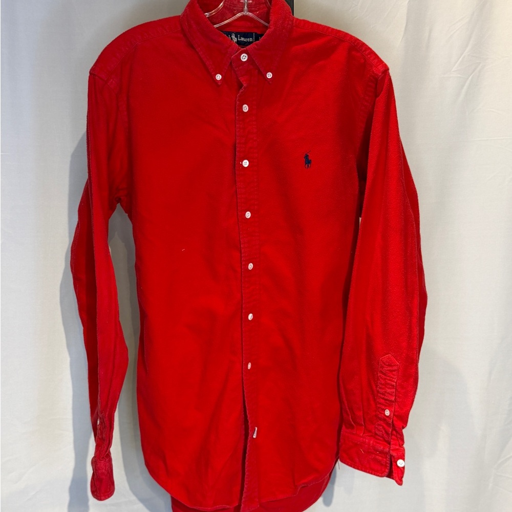 Ralph‎ Lauren Men's Red Button-Down Shirt